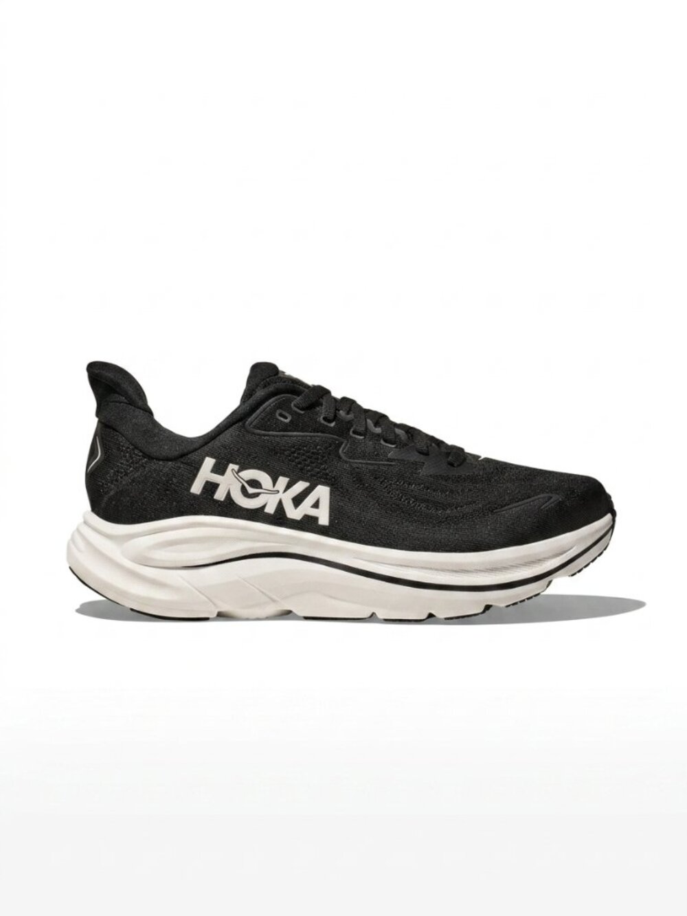 HOKA Clifton 10 Women’s Black Running Shoes Regular Width Road Sneakers NIB Fast